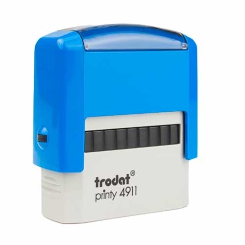 CARIMBO PRINTY 4911 P2 AZUL 38X14MM TTD